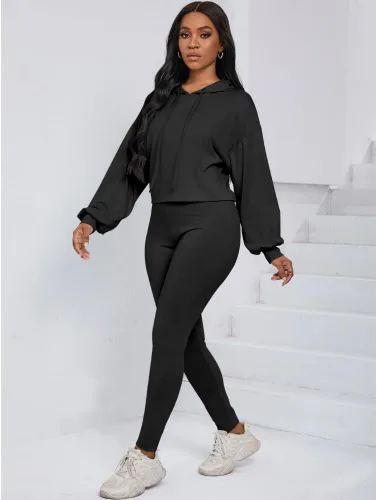 Vista 2 de Nimsruc Trajes de dos piezas para mujer, trajes de jogging, trajes casuales para correr