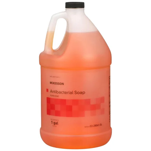 Vista 11 de McKesson Jabón líquido antibacteriano para manos, botella de bomba, 18 onzas, 12 unidades Aroma limpio