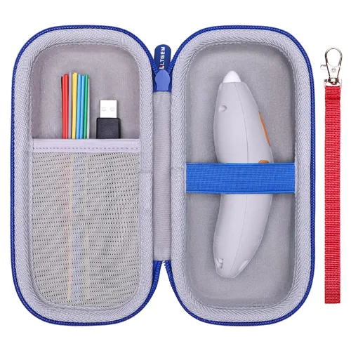 Vista 9 de LTGEM - Funda compatible con 3Doodler Start+ Essentials (2024) juego de bolígrafos 3D para niños, color verde