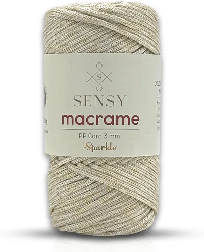 Vista 40 de Cuerda de poliéster Sensy Premium de 3 mm, 120 metros, 100% cordón de polipropileno, cuerda de macramé de 3 mm, cordón para bolsos de ganchillo