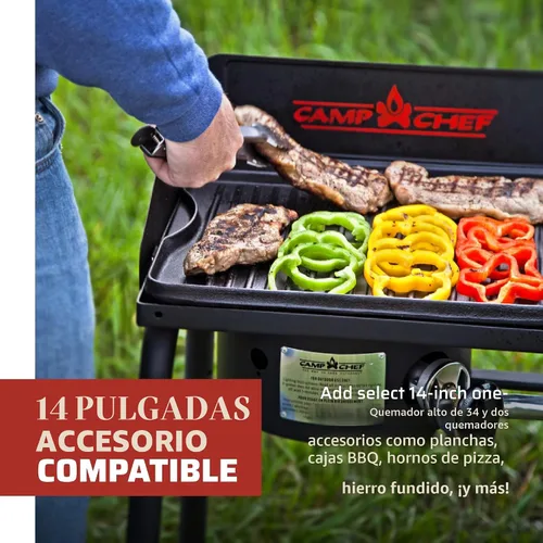 Vista 4 de Camp Chef EX60LW Explorer - Estufa de cocina modular para acampar al aire libre con 2 quemadores