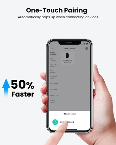 Vista 6 de VIZIUUY Cámaras de Seguridad Solar de 5MP Inalámbricas para Exteriores, Cámara de Seguridad para Exteriores WIFI6, Cámara PTZ de 360° Alimentada por