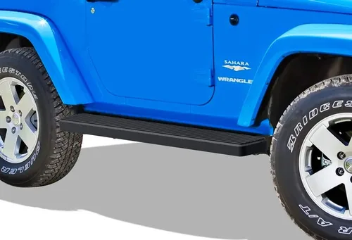 Vista 10 de iBoard estribos para Jeep Wrangler Sport Utility 2007-2017, 2 puertas, Negro