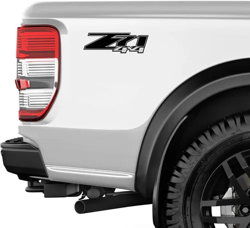 Vista 5 de Z71 4x4 Rojo Negro - F - 1500 2500 HD Pegatinas (Z71 4x4 Negro)