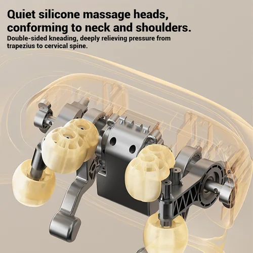 Vista 6 de Therapexa - Masajeador de cuello y hombros, masajeador de cuello y hombros con calor, masajeador inalámbrico de cuello Shiatsu para aliviar el dolor