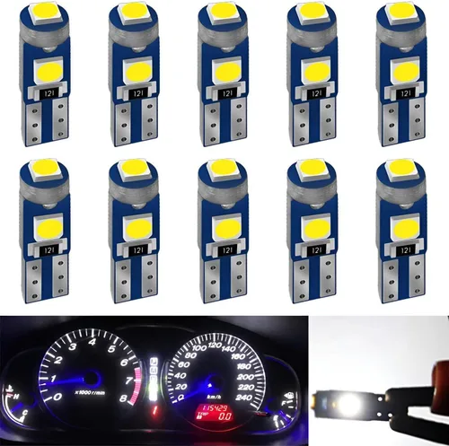 Vista 8 de AUXLIGHT Bombilla LED Ámbar Amarilla T5 37 74 2721 PC74 PC37, Chips 3030 Super Brillantes de 12 Voltios, Reemplazos, para Interior, Cúpula, Mapa