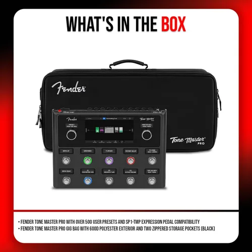 Vista 7 de Fender Tone Master Pro Multi-Effects - Estación de trabajo con pedal de guitarra Tone Master Pro Black Gig Bag (2 artículos)