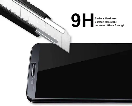 Vista 2 de Supershieldz Protector de pantalla de vidrio templado diseñado para LG Wing (cubierta completa) (vidrio curvado 3D) antiarañazos, sin burbujas