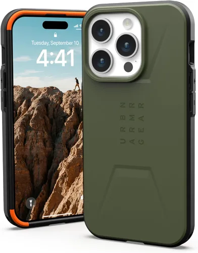 Vista 11 de URBAN ARMOR GEAR UAG - Funda compatible con iPhone 15 Pro de 6.1 pulgadas, color negro civil, imán integrado compatible con carga MagSafe, funda