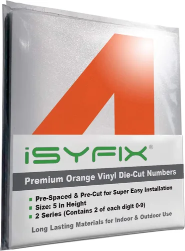 Vista 85 de iSYFIX Calcomanías de Números de Vinilo Verde Manzana – 1.5 Pulgadas Autoadhesivas (2 Juegos) – Calcomanía Premium Troquelada y Pre-espaciada