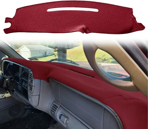 Vista 10 de Cubierta de tablero compatible con Chevy Chevrolet Silverado 1500 LT/WT 2500HD 3500HD 2007-2013, alfombra de tablero de GMC Sierra 2007-2013