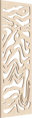Vista 58 de 9 3/8"W x 24 3/8"H x 1/4"T Northfield Decorativos Paneles de Pared de Madera Calado, Abedul