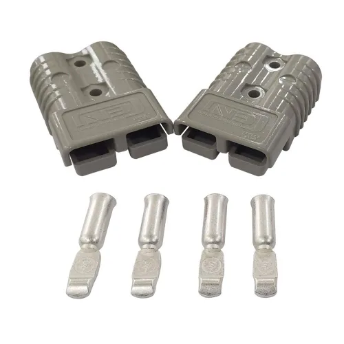 Vista 7 de Conector de batería de 175 amperios 600 V, conector de enchufe de batería de 175 amperios (azul, 1/0AWG)