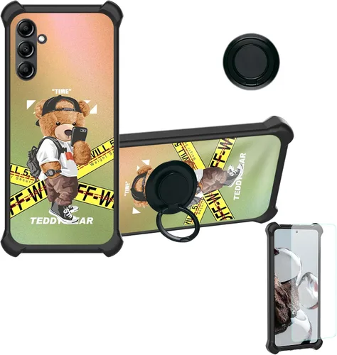 Vista 35 de Aroepurt Funda para Blu Bold N3 compatible con Blu Bold N3 Phone Cover [con protector de pantalla de vidrio templado] [PC duro + silicona suave]