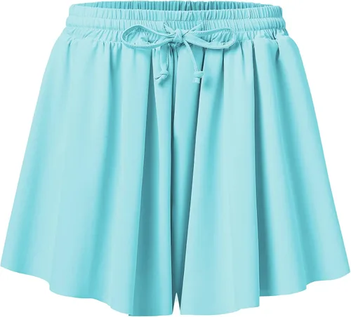 Vista 7 de Pantalones cortos fluidos con diseño de mariposa para niñas, pantalones cortos deportivos para niños pequeños y jóvenes con forro 2 en 1