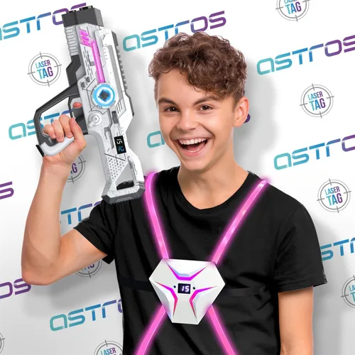 Vista 7 de Laser Tag Recargable, Set de Lazer Tag de 2 para Niños Juego Interior y Exterior, Ideas de Regalo para Niños Adolescentes y Adultos, Juguetes