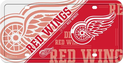 Vista 21 de Rico Industries NHL Hockey Split Metal Auto Tag 6" x 12" - Great for Truck/Car/SUV