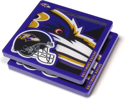 Vista 34 de YouTheFan NFL - Posavasos de la serie de logotipos en 3D