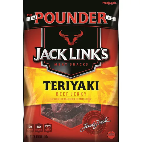 Vista 5 de Jack Links - Carne seca de res sabor Teriyaki, 8 onzas