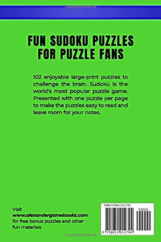 Vista 2 de JUST SUDOKU - HARD TO EXTREME - VOL.1 - 102 LARGE-PRINT PUZZLES FUN SUDOKU PUZZLES - 1 PUZZLE PER PAGE