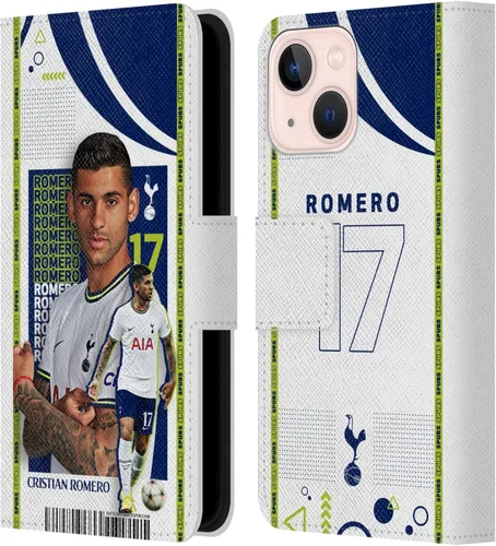 Vista 43 de Head Case Designs Officially Licensed Tottenham Hotspur F.C. Cristian Romero 2022/23 First Team Leather Wallet Case Compatible with Apple iPhone 11