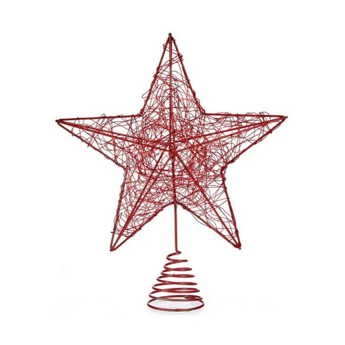 Vista 2 de Estrella de Navidad Krist+ Rojo Acero Plástico