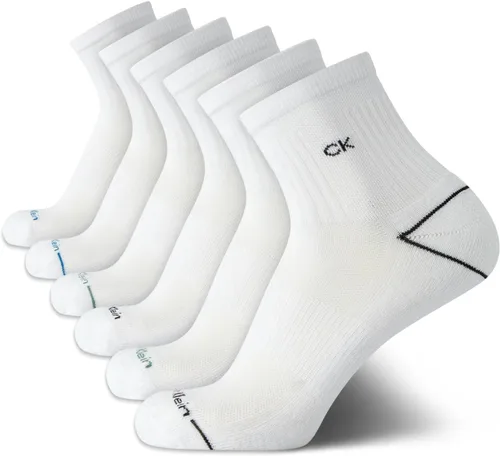 Vista 47 de Calvin Klein Calcetines deportivos acolchados de corte alto para hombre (paquete de 6)