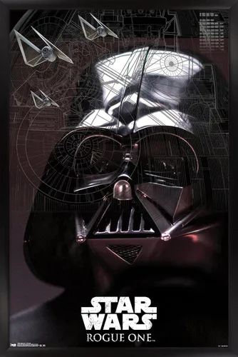 Vista 12 de Trends International Star Wars: Rogue One - Póster de pared de Lord Sith, 14.725 x 22.375 pulgadas, versión enmarcada de madera de granero