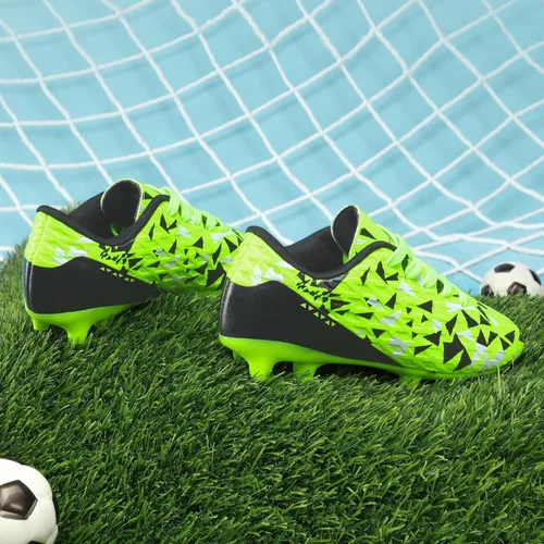 Vista 4 de DREAM PAIRS - Botas de fútbol para niños y niñas, para entrenamiento al aire libre y terreno firme para niños pequeños y grandes