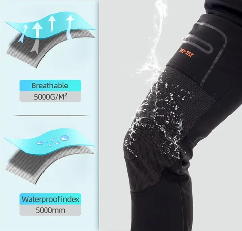 Vista 4 de BenBoy Women's Outdoor Waterproof Windproof Fleece Slim Cargo Snow Ski Hiking Pants