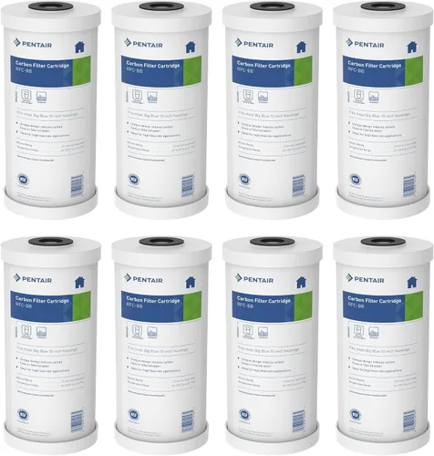 Vista 9 de Pentair Pentek RFC-BB Filtro de Agua de Carbón Big Blue, 10 Pulgadas, Cartucho de Repuesto de Carbón de Flujo Radial de Servicio Pesado para Toda