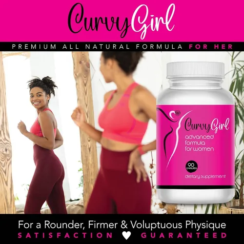 Vista 5 de Curvy Girl- Pastillas para ganar peso femenino, mejora superior e inferior para mujeres, obtén tus curvas rápido- Completa tus jeans y trajes