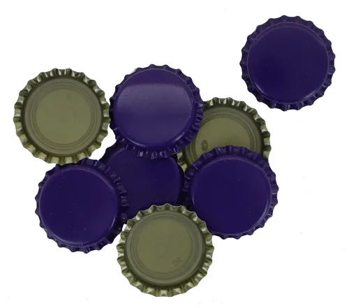 Vista 3 de 144 tapas de botellas de cerveza absorbentes de oxígeno, 1.024 in de tamaño estándar de EE. UU. tapas de corona plateadas para cerveza casera, tapas