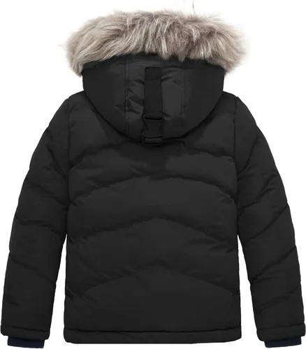 Vista 2 de ZSHOW Abrigo de invierno para niños, chaqueta acolchada con capucha, parka gruesa