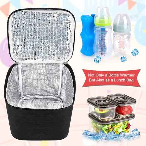 Vista 6 de Bolsa de refrigeración de leche materna Accmor con paquete de hielo, bolsas de enfriamiento para biberones, bolsas de enfriador de biberones