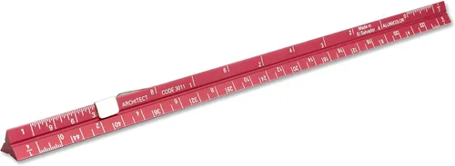 Vista 34 de Alumicolor Regla Métrica de Bolsillo para Arquitecto de Aluminio, 15CM, Negro