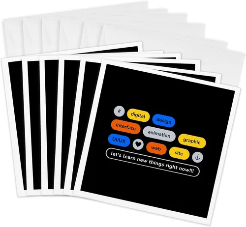 Vista 8 de 3dRose Tarjeta de felicitación - Déjanos aprender cosas nuevas Techie Geek Funny Meme Techie Geek Designs