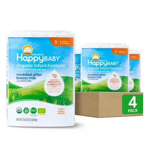 Vista 14 de HAPPY BABY Etapa 1, 0-12 meses, fórmula orgánica para bebés, 22.9 onzas