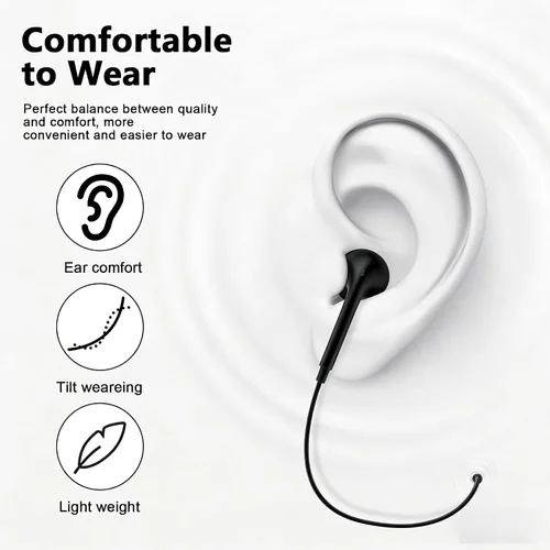 Vista 2 de [Certificado MFi de Apple] Auriculares USB C para iPhone 17, 16, 15, paquete de 2 auriculares con cable USB C con micrófono y control remoto