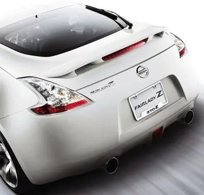 Vista 3 de Au-Tomotive Gold, INC. Marco de matrícula de acero cepillado Nissan 370Z