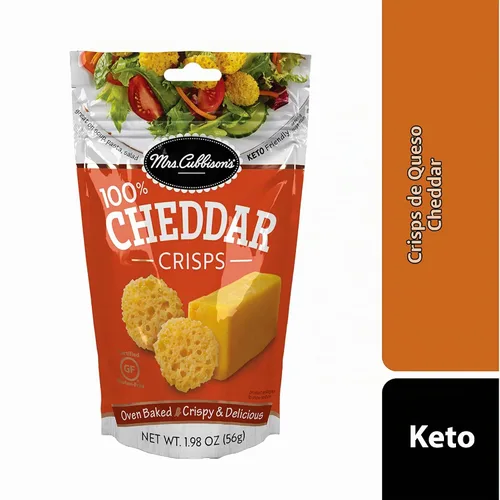 Vista 4 de Mrs. Cubbison's Patatas fritas de queso cheddar, bolsa resellable de 1.98