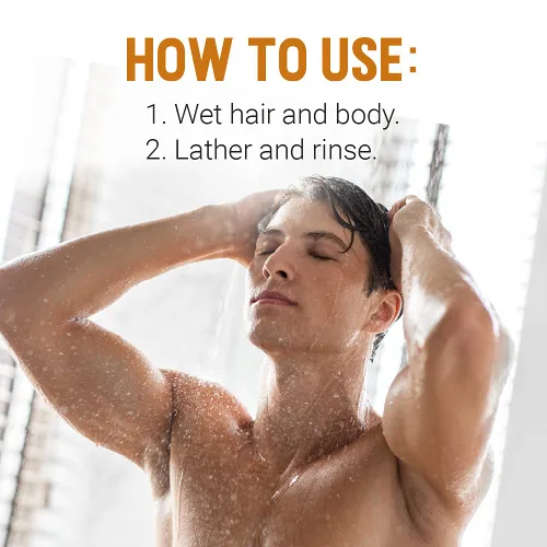 Vista 6 de Woody's Barra de champú 2 en 1 para hombre para cabello y cuerpo, fórmula rica y gruesa, acondiciona, nutre, hidrata, para todo tipo de piel, 8 onzas