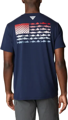 Vista 2 de Columbia Camiseta de manga corta PFG Fish Flag Tech para hombre