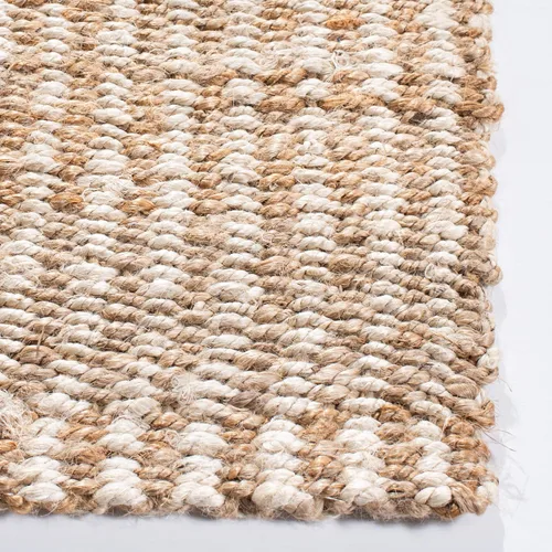 Vista 3 de SAFAVIEH Natural Fiber Collection - Alfombra decorativa de 2 x 3 pies, natural y marfil, hecha a mano, yute a rayas, ideal para zonas de alto