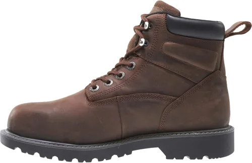 Vista 6 de Wolverine Floorhand Botas de trabajo impermeables con punta de acero de 6 pulgadas Marrón oscuro