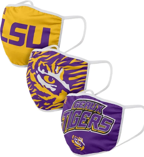 Vista 24 de FOCO - Cubrebocas universitario de la NCAA para adultos (unisex, 3 unidades)