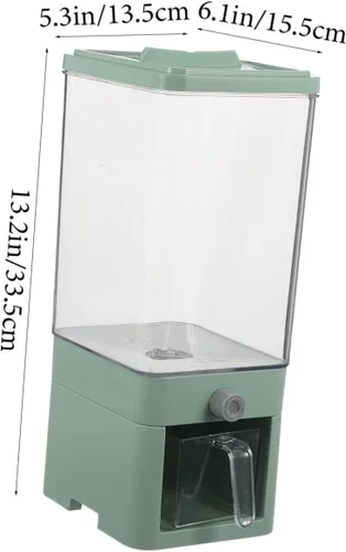 Vista 2 de Almacenamiento hermético de la encimera del dispensador 3.75l del arroz de los Pp del alto grado del dispensador del cereal