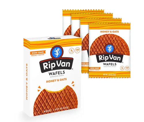 Vista 9 de RIP VAN WAFELS Galletas Wafel de miel y avena, 4.64 onzas
