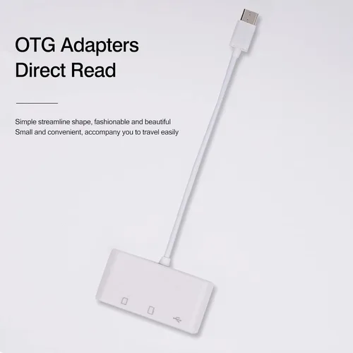 Vista 2 de [Paquete de 2] Lector de tarjetas SD para Android, adaptador de tarjeta micro SD a USB, lector de tarjetas SD USB C para lector de tarjetas