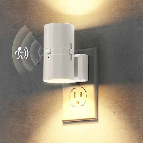 Vista 29 de Briignite - Luces nocturnas led enchufables, 3CCT, sensor de anochecer a amanecer, de 3000 K, regulable para pasillo, dormitorio, escalera, paquete